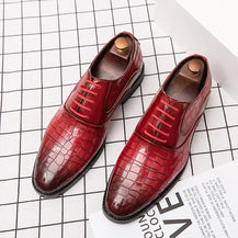 Men’s Italian Style Blue Leather Loafers