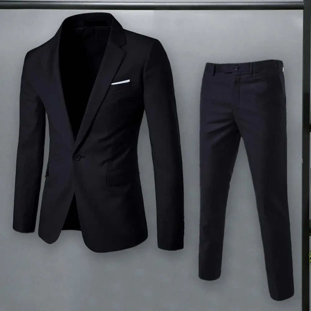 Elegant Men’s 2-Piece Blazer Suit