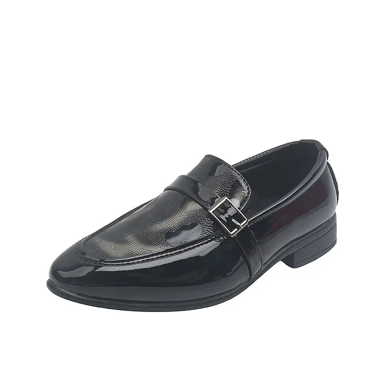 Boys' British-Style Leather Loafers