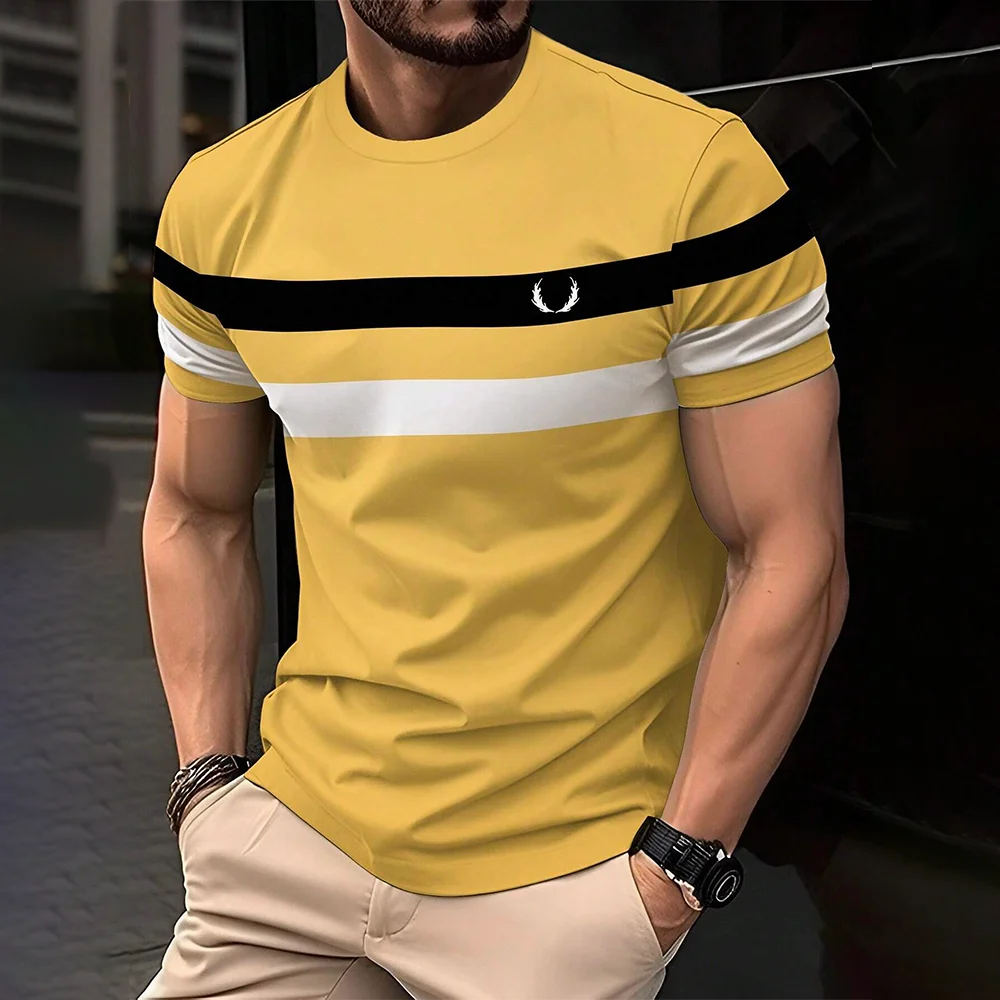 Men’s  Short Sleeve Striped T-Shirt