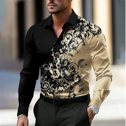 Men’s Floral Style Soft Shirt