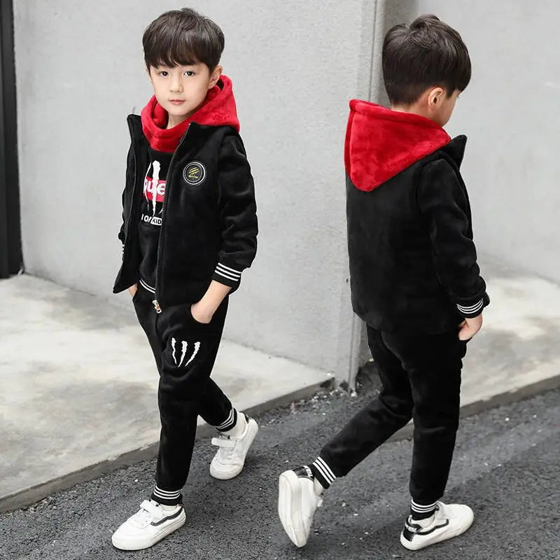 Stylish Thickened Winter Suit for Boys