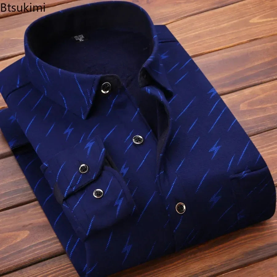 Men’s Warm Plaid Flannel Shirt