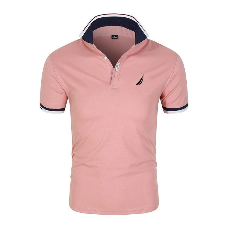 Men’s Breathable Short Sleeve Polo Shirt