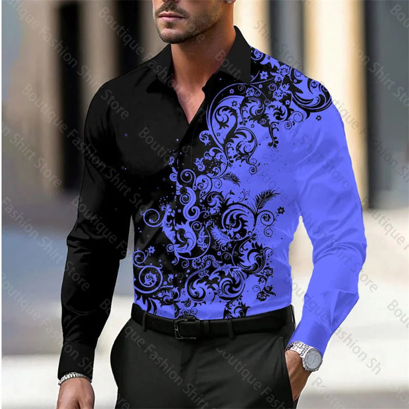 Men’s Floral Style Soft Shirt