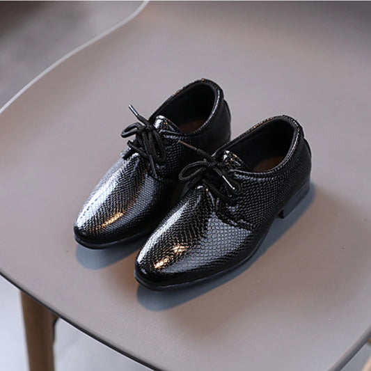 Boys’ Elegant Lace-Up Dress Shoes