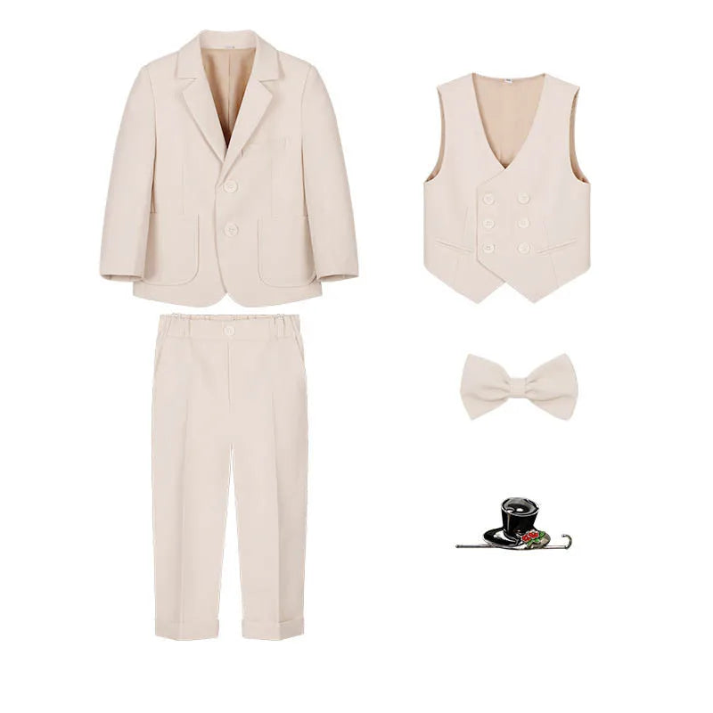 Boys’ Beige Piano Dress Suit