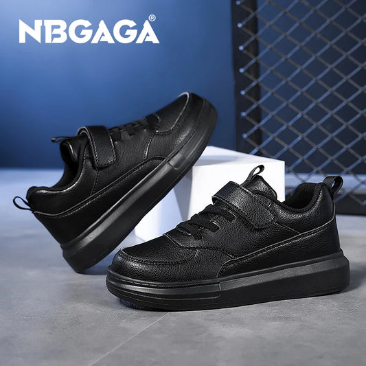 Kids' Easy-Clean Black & White Board Shoes