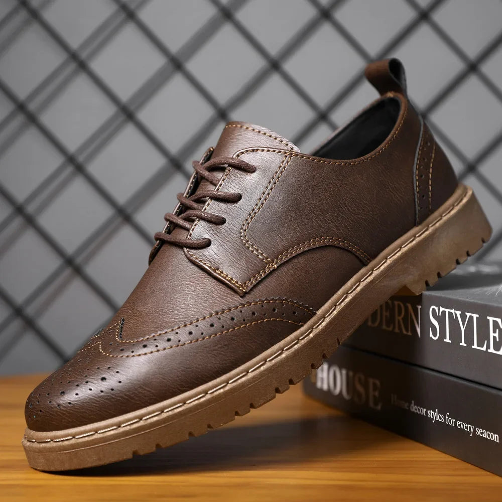 Men’s Leather Oxford Dress Shoes for Business & Party