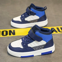 Boys’ High-Top Leather Walking Shoes