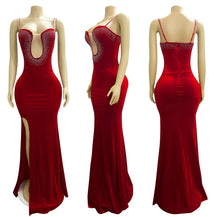 Women’s Stylish Rhinestone Design Party Dress