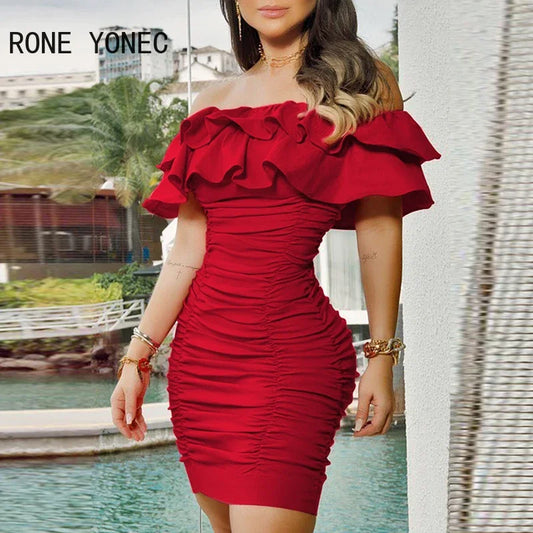 Women’s Elegant Off-Shoulder Mini Party Dress