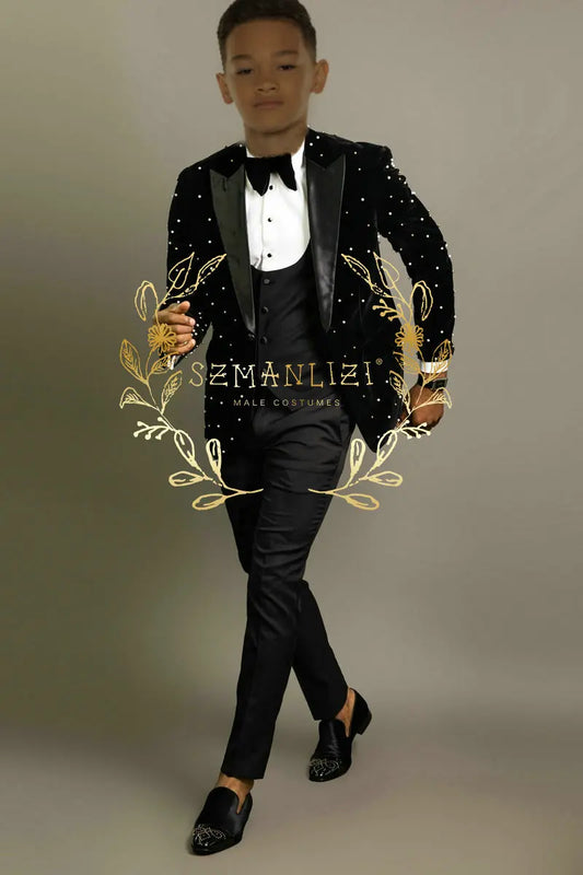 Fashion Costume Formal Wedding Tuxedos For boys / Flower Boys 3 Pieces Kids Party Blazer