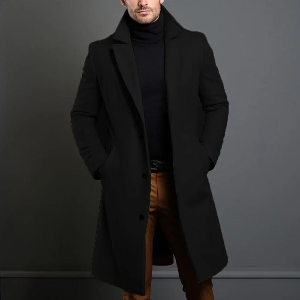 Black Trench Coat For Men