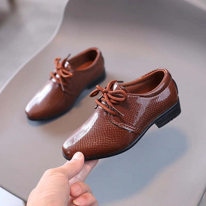 Kids’ British-Style Leather Shoes