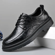Men’s Leather Round Toe Dress Shoes
