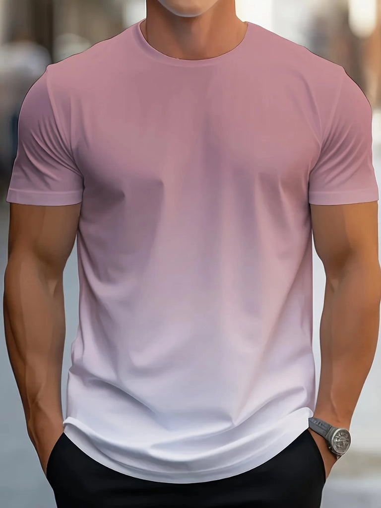 Men’s Gradient Color Oversized T-Shirt