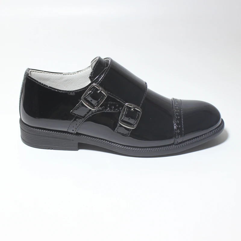 Kids’ Double Buckle Formal School Shoes