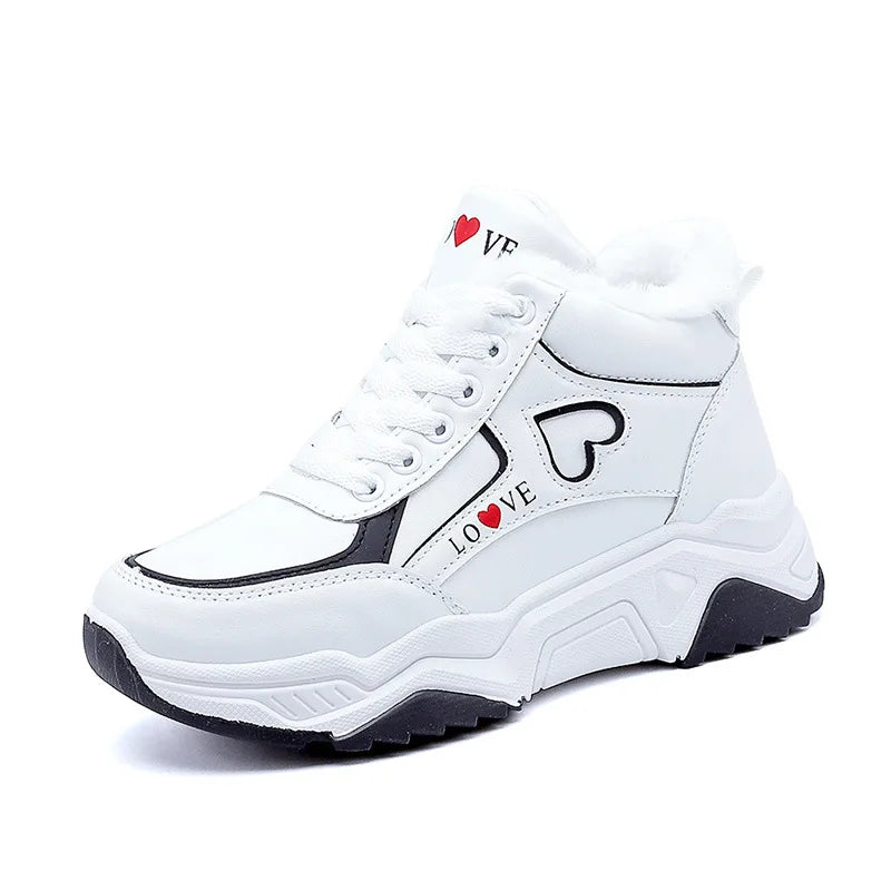 5CM Women’s Mixed-Color Lace Up Shoes