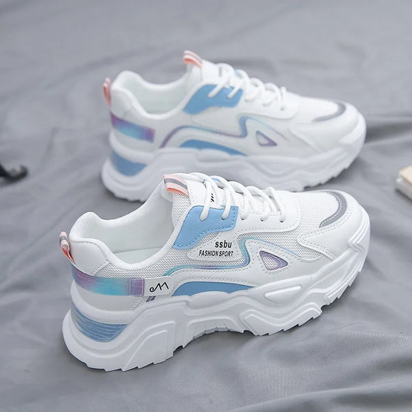 women's Sports Platform Shoes Increased Breathable Women's Casual sneakers Lightweight Running Shoes Zapatillas De Mujer