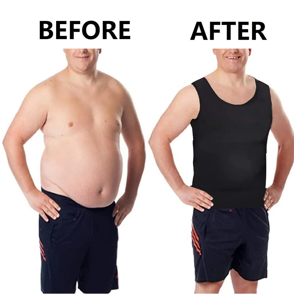 Men’s High-Compression Slimming Undershirt