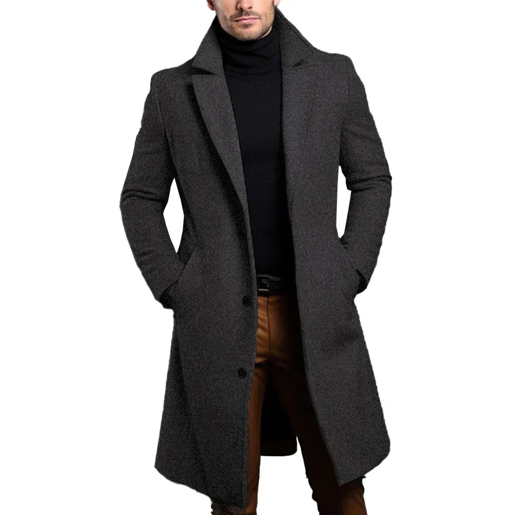Black Trench Coat For Men