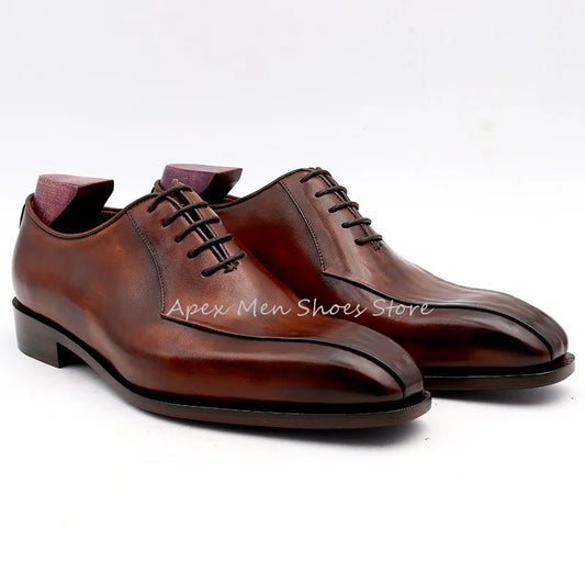 Handmade & Professional Brown Leather Shoes for Men
