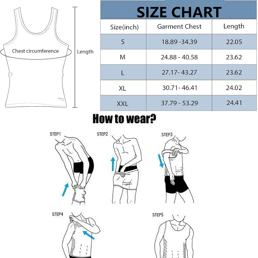 Men’s High-Compression Slimming Undershirt