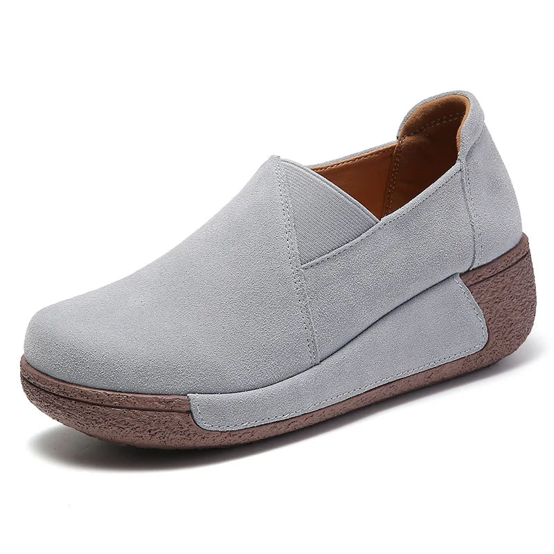 WOIZGIC Genuine Leather Shoes for Women