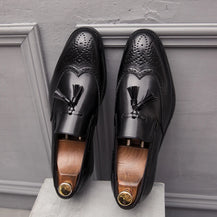 Men’s Premium Tassel Leather Loafers