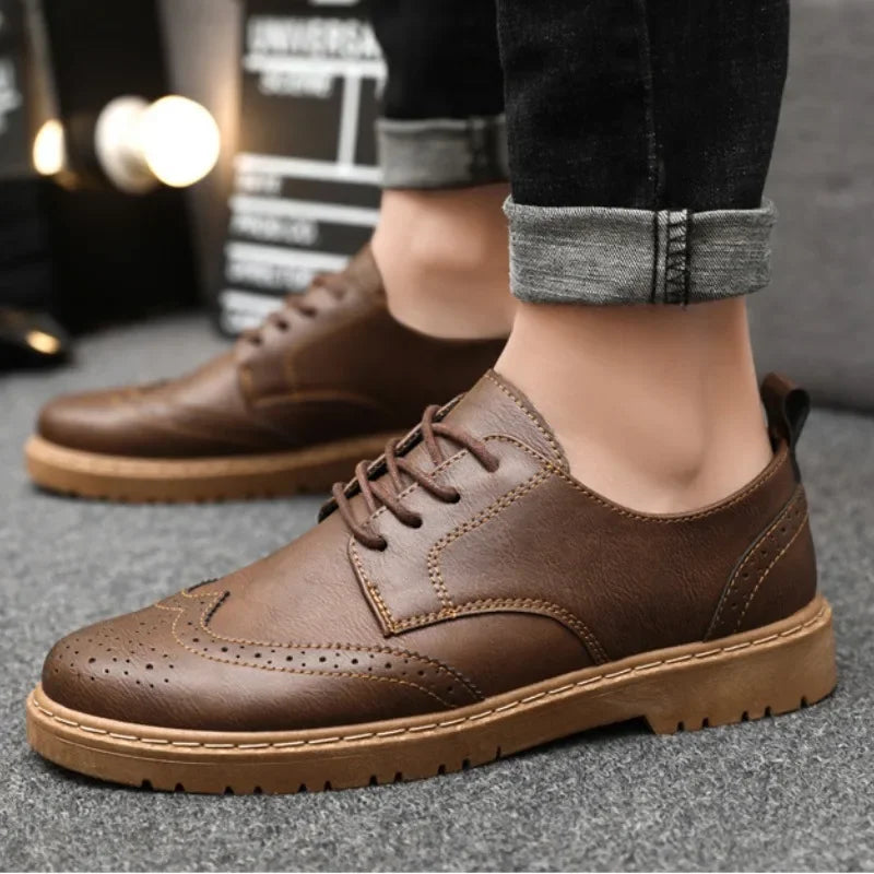 Men’s Leather Oxford Dress Shoes for Business & Party