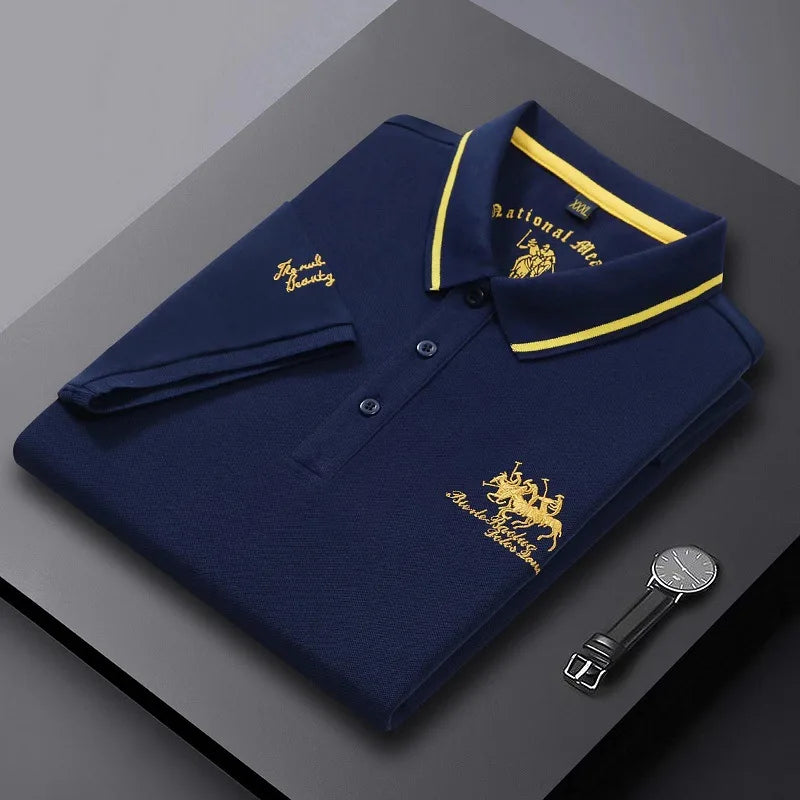 Men’s Luxury Embroidered Polo T Shirt