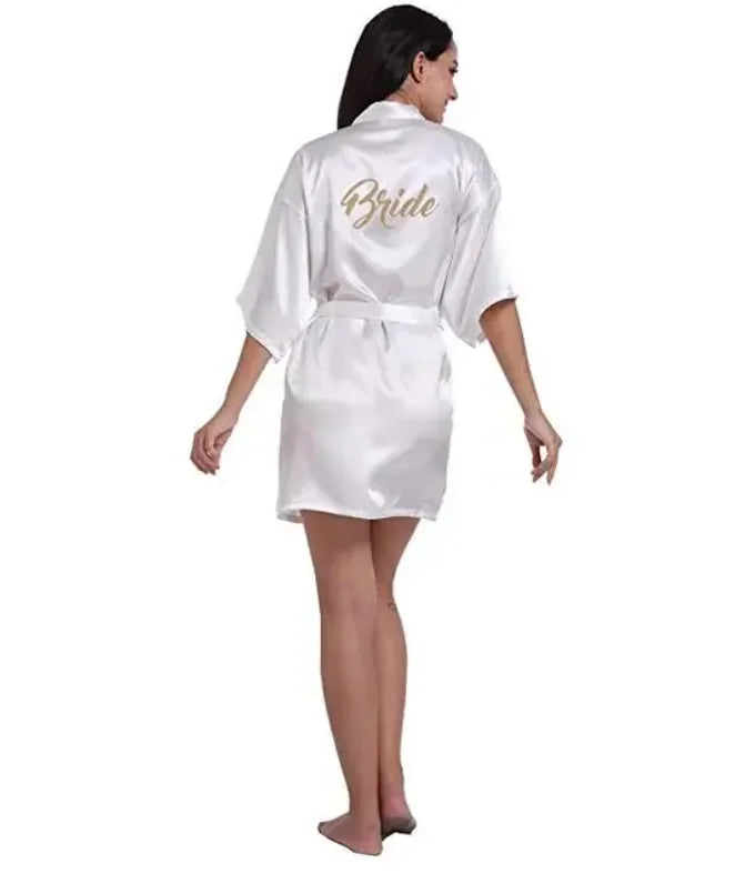 Women’s Elegant Rose Gold Bridal Party Robes