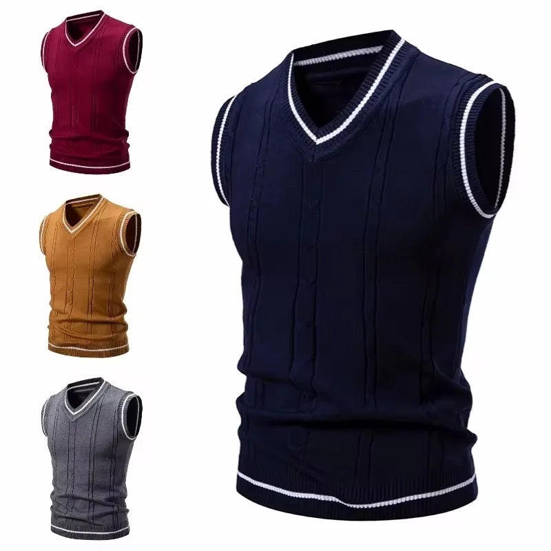 Men's Warm Knitted Sweater Vest