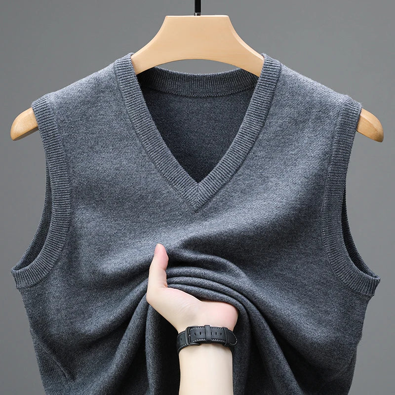 Stylish Men’s Wool Cashmere Vest
