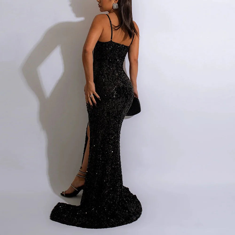 Women's Glitter Sequin  Party Dress