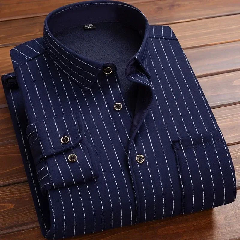 Men’s Warm Plaid Flannel Shirt