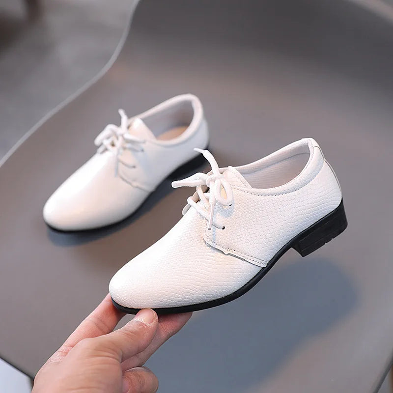 Kids’ British-Style Leather Shoes
