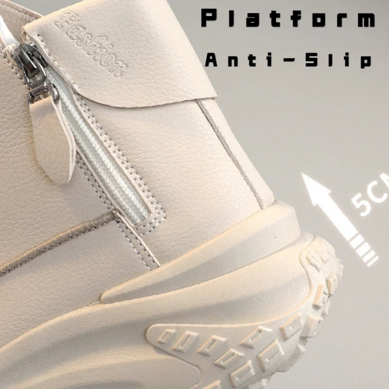 Women’s Luxury High-Top Platform Sneakers