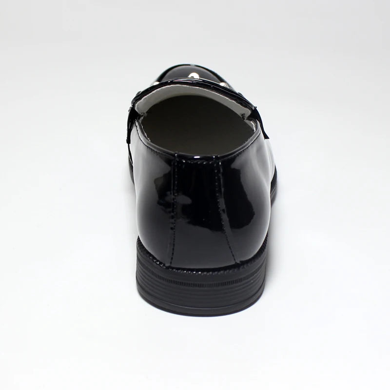 Soft Slip-On Black Leather Loafers for Boys