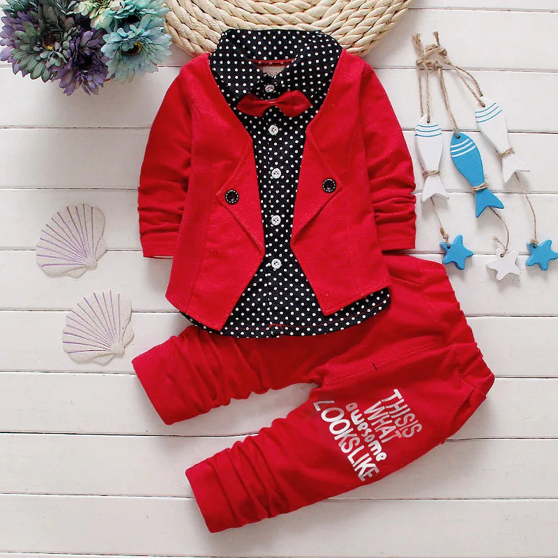 IENENS Long Sleeve Formal Suit for Kids