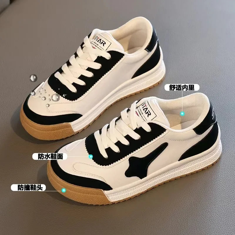 Kids' White Fashion Board Shoes