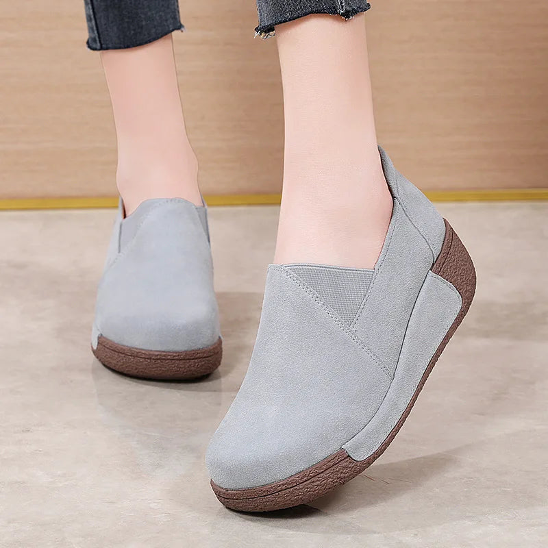 WOIZGIC Genuine Leather Shoes for Women