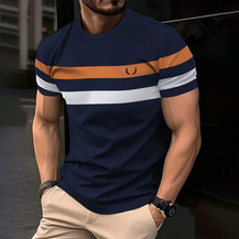 Men’s  Short Sleeve Striped T-Shirt