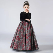 Customized Flower Design Gown for Girls