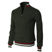 Turtleneck Long Sleeves Zipper Sweater for Men