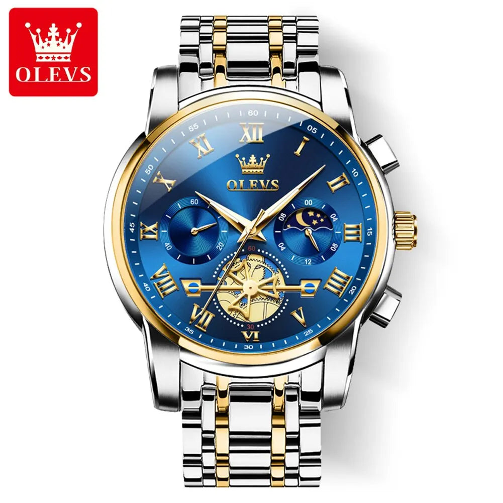 OLEVS Men’s Waterproof & Roman Numeral Watch