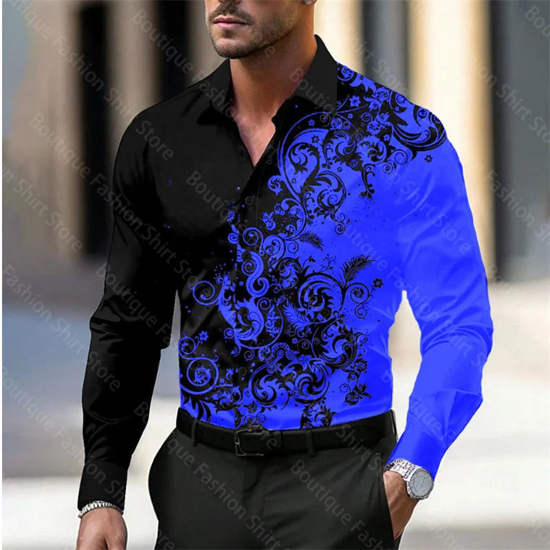 Men’s Floral Style Soft Shirt