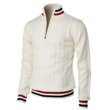Turtleneck Long Sleeves Zipper Sweater for Men