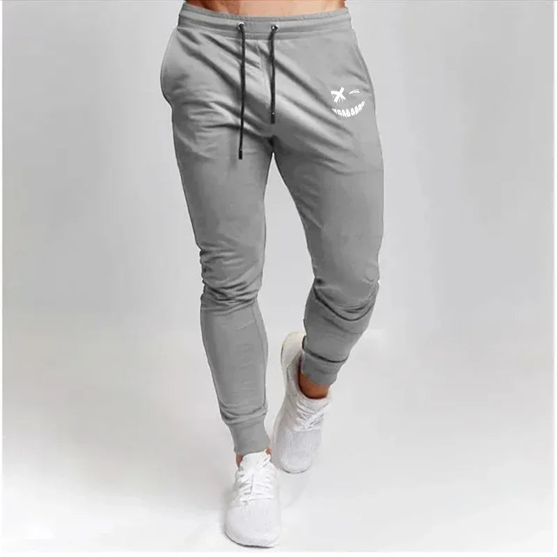 Men’s Smiley Face Printed Jogging Pants